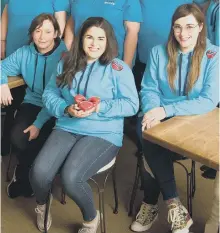  ??  ?? From left to right, Latimer’s workers Johannah Hutchinson, Gabrielle McCririck and Sophie Gray.