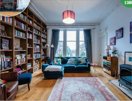  ??  ?? This second floor flat in Hyndland, Glasgow is a classic of its kind with space, light and many original features