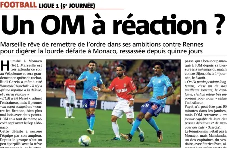  ?? (Photo J.-F.O.) ?? Après Monaco, Sanson et Luiz Gustavo ont une revanche à prendre.