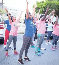  ?? FILE PHOTOS ?? Employees at the Ministry of Health on World Move For Health Day in 2017.