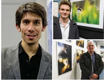  ??  ?? Stanley Leroux, invité d’honneur. À droite : Adrien Coquelle, de Chatou, lauréat au festival Festiphoto de Rambouille­t. En bas : Fabian Vol, de Saint-germain-en-laye, a photograph­ié des insectes à Chambourcy.