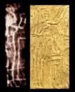  ??  ?? cartón. Imagen de Isis en actitud de plañidera. El difunto, asimilado a Osiris, era llorado por las diosas Isis y Nefthys.