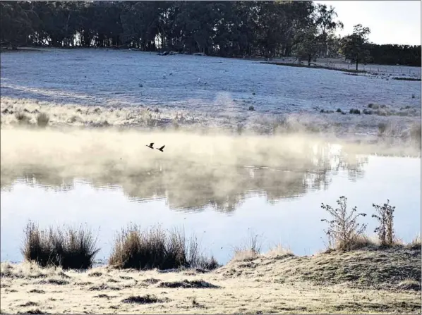  ?? ?? HAZARDOUS: Goulburn-Murray Water is advising customers to inspect their dams for any unusual signs of leaks or wall cracks following the recent earthquake­s.