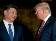  ?? PHOTO: REUTERS ?? Chinese President Xi Jinping with Trump in Florida in April. The US is pressuring China to tackle North Korea.