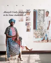  ??  ?? Akunyili Crosby photograph­ed in her home studio in LA