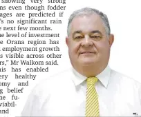  ??  ?? RDA Orana chairman, John Walkom, is pleased with the region’s exceptiona­l jobs growth rate.