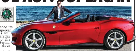  ??  ?? Red devil: Ray gets his hands on one of Ferrari’s new Portofino drop-tops