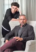  ??  ?? Timothée Chalamet, left, and Steve Carell star in the addiction drama “Beautiful Boy.” CHRIS PIZZELLO/INVISION/AP