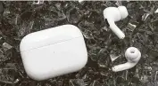  ?? Sarah Tew / CNET ?? Apple includes an ear tip fit test for AirPods Pro.