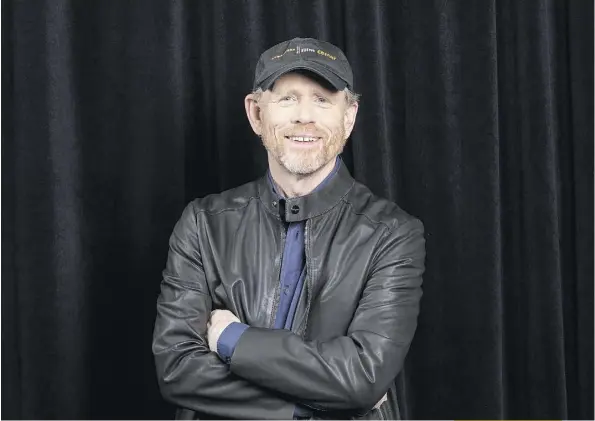 ?? WILLY SANJUAN/THE ASSOCIATED PRESS ?? Ron Howard, director of Solo: A Star Wars Story, has seen his work nominated for four Oscars, including best picture and best director awards for the 2001 movie A Beautiful Mind.