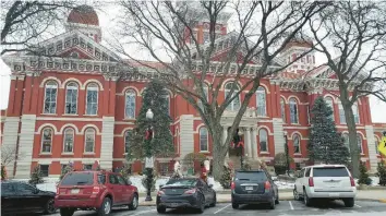  ?? JIM MASTERS/POST-TRIBUNE ?? The old Crown Point’s Courthouse Square is pictured in this 2022 file photo.