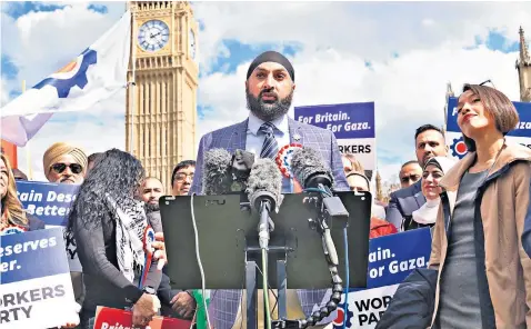  ?? ?? Monty Panesar, who played cricket for England between 2006 and 2013, will run for the Workers Party of Great Britain