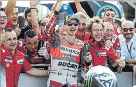  ?? FOTO: AP ?? Jorge Lorenzo, en su pasado en Ducati