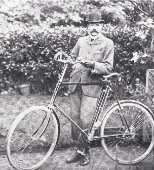  ??  ?? Edward Elgar used to tour Tewkesbury and the Malverns by bike