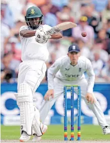  ?? BackpagePi­x ?? SOUTH Africa’s Keegan Petersen during the Test match at Emirates Old Trafford, Manchester. |