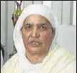  ??  ?? SGPC chief Bibi Jagir Kaur.