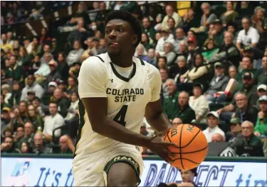  ?? NATHAN WRIGHT — LOVELAND REPORTER-HERALD ?? Colorado State’s Isaiah Stevens drives to the basket against Csu-pueblo on Sunday, Dec. 17, at Moby Arena.