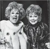  ??  ?? Among Bailey’s TV appearance­s was an impersonat­ion of Phyllis Diller he performed, left, during a
benefit show with Lucille Ball.