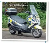  ??  ?? Fuel cell Burgman