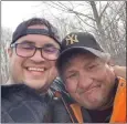  ?? Canadian Press photo ?? Jake Sansom (left) and his uncle Morris Cardinal are shown in a handout photo from the Facebook page “Justice for Jake and Morris.” Both were shot and killed in March.