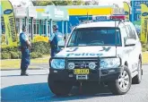  ??  ?? Ace Hall died in hospital after being shot in Tweed Heads on Saturday and (right) heavily armed police raid an industrial address. Pictures: FACEBOOK/MIKE BATTERHAM