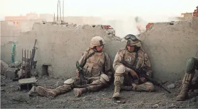  ?? SUNDANCE INSTITUTE ?? Before he pilots the Millennium Falcon as Han Solo, Alden Ehrenreich takes a turn as a young soldier in The Yellow Birds.