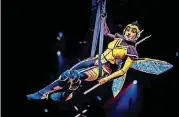  ??  ?? The Wasp in “Marvel Universe Live! Age of Heroes.”