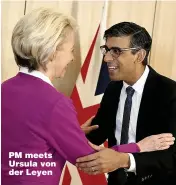  ?? ?? PM meets Ursula von der Leyen