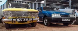  ?? ?? The 1972 Moskvich (left) and 2003 Izh share the same all-alloy slant four engine.