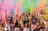  ??  ?? A RIOT OF COLOUR: The Color Run returns to KZN this weekend when ‘the happiest 5km on the planet’ invades the province’s capital for the first time.