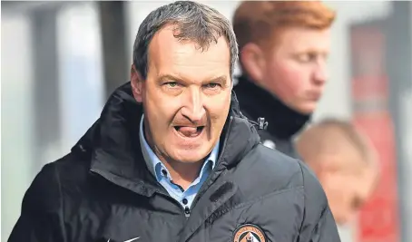  ?? Picture: SNS. ?? Csaba Laszlo has the steely determinat­ion and nous to refocus Dundee United.