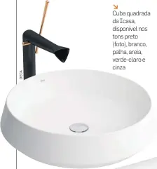  ??  ?? l c
Uma das peças da linha criada para a Deca pelo designer catarinens­e Jader Almeida