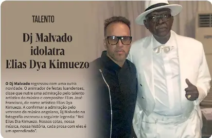 Pressreader Jornal De Angola 2020 09 05 Dj Malvado Idolatra Elias Dya Kimuezo