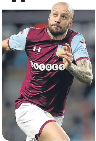  ??  ?? Aston Villa star Alan Hutton was taken to Villa Park by former boss Alex McLeish