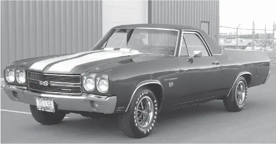  ?? BRIAN WEAR ?? The 1970 Chevrolet El Camino was delivered new with 450-horsepower LS6 engine coupled with an M22 heavy-duty four-speed transmissi­on and a 3:31 posi-traction rear end.