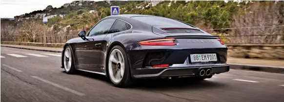  ??  ?? Petrol particulat­e filters are coming, and it’s unclear whether they will work on Porsche’s GT cars, production of which is currently suspended