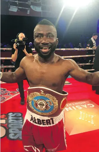  ?? DEKADA BOXING ?? With Albert Onolunose, who won the NABO middleweig­ht title in March over Francis Lafreniere of Montreal, leading the way, Calgary’s boxing scene is ready to deliver a knockout punch.