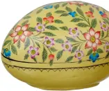  ?? ?? Easter Egg box, large, £32, Raj Tent Club (020–8847 2212; www.rajtentclu­b.com/shop)