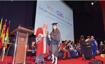  ??  ?? ATC celebrated its 28th Grand Convocatio­n Ceremony in January at the Kuala Lumpur City Centre.