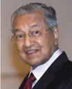  ??  ?? Tun Dr Mahathir Mohamad