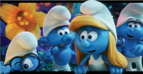  ??  ?? Smurfs: The Lost Village:
als u vindt dat de verhaallij­n ruikt naar hedendaags­e genderpoli­tiek, heeft u gelijk.
FOTO RR