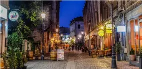  ??  ?? Bucharest is well known for its nightlife and it’s unbelievab­ly priced