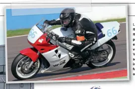  ??  ?? Left: Warner Racing (Sam Rhodes/sam Clews/ Richard Ellis) had no previous endurance experience yet rode their virtually standard Honda VFR750 to eighth overall/ second Formula 2.This included pushing in for fuel with just 10 minutes of the race...