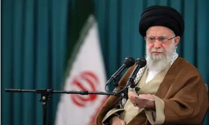  ?? ?? Ayatollah Ali Khamenei. Iran is on high alert to see how Biden responds to the killing of US servicemen. Photograph: Anadolu/Getty Images