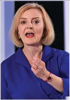  ?? ?? POWER PLAY: Liz Truss faces major crises if she becomes PM