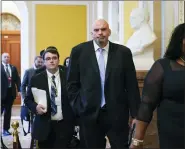  ?? PATRICK SEMANSKY, FILE - THE ASSOCIATED PRESS ?? Sen.-elect John Fetterman, D-Pa., walks on Capitol Hill in Washington, Nov. 15.