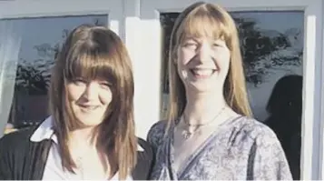  ??  ?? 0 Hazel Jack, left, with friend Gillian Anderson who made the online appeal for a dream wedding