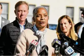  ?? Ned Gerard/Hearst Connecticu­t Media ?? Secretary of the State Stephanie Thomas on Wednesday asked state lawmakers to approve 10-day periods of early voting, following the approval last November of an amendment to the state Constituti­on.