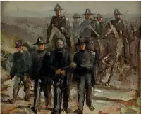  ??  ?? Il Mussolini socialista arrestato dai carabinier­i nel 1910, ritratto in un quadro del pittore Pietro Angelini esposto alla mostra di Predappio sulla giovinezza del Duce