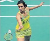  ?? GETTY IMAGES ?? PV Sindhu took exactly an hour to beat Indonesia’s Gregoria Mariska Tunjung in the Thailand Open semifinal.